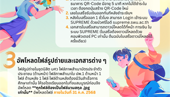 การรายงานตัวเข้าเป็นนิสิตใหม่ TCAS1 ปีการศึกษา 2568