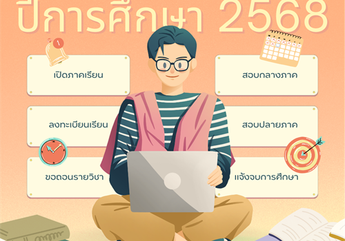 ปฏิทินการศึกษา ระดับปริญญาตรี ปีการศึกษา 2568